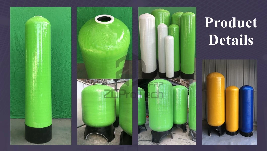 FRP Tank 150 Psi Pressure Water Filter Treatment Fiberglass Pressure Vessel 0917/0935/0942/0948.