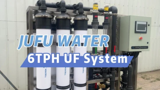 Sistema de ultrafiltración del equipo del tratamiento de aguas de 6tph UF para la purificación del agua de pozo del agua de río